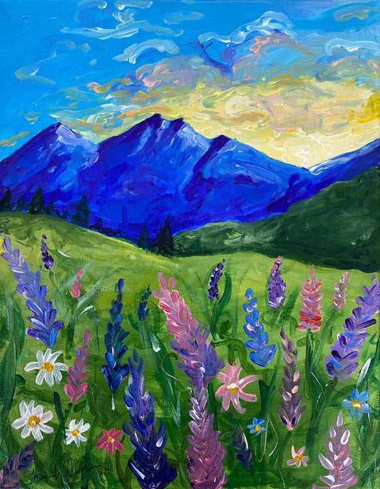 A Lupine Sunrise 11x14